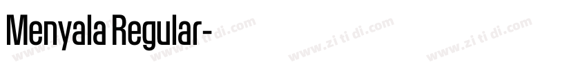 Menyala Regular字体转换